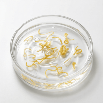 Visible Silk Peptide Threads